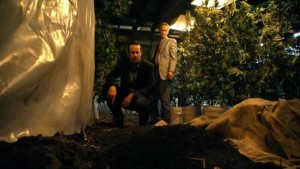 Dwight and White find a burial of another kind in a grow house.