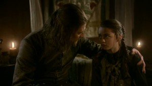 Ned and Arya