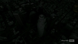 Downtown Los Angeles in the dark